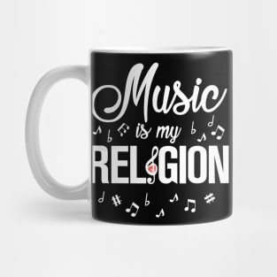 Music is my religion Mug